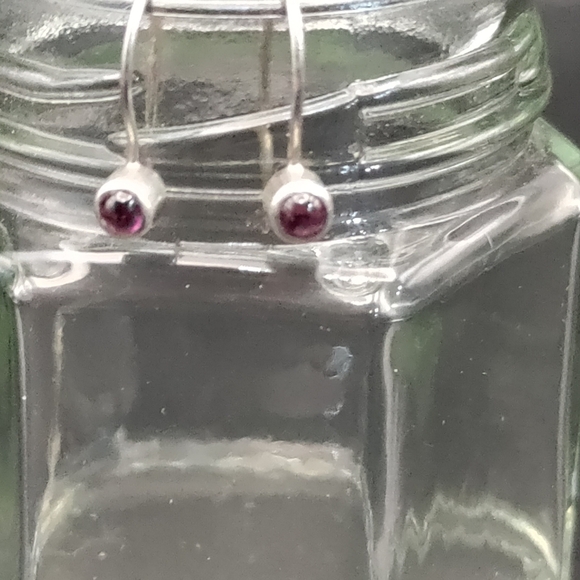 Adorable Pink Tourmaline Sterling Silver Drop earrings - Picture 4 of 4